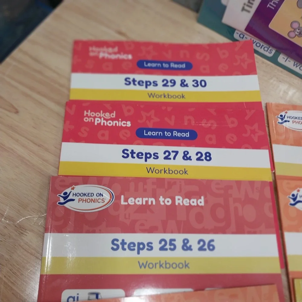 Hooked on Phonics Kids Learn to Read Workbooks Steps 13-30 Storybooks Multicolor
